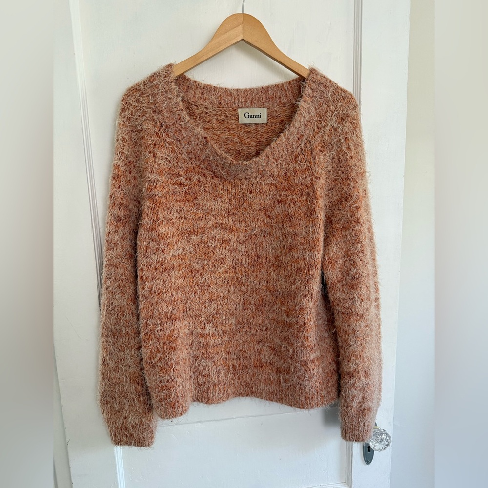 Ganni - Fuzzy Eyelash Sweater